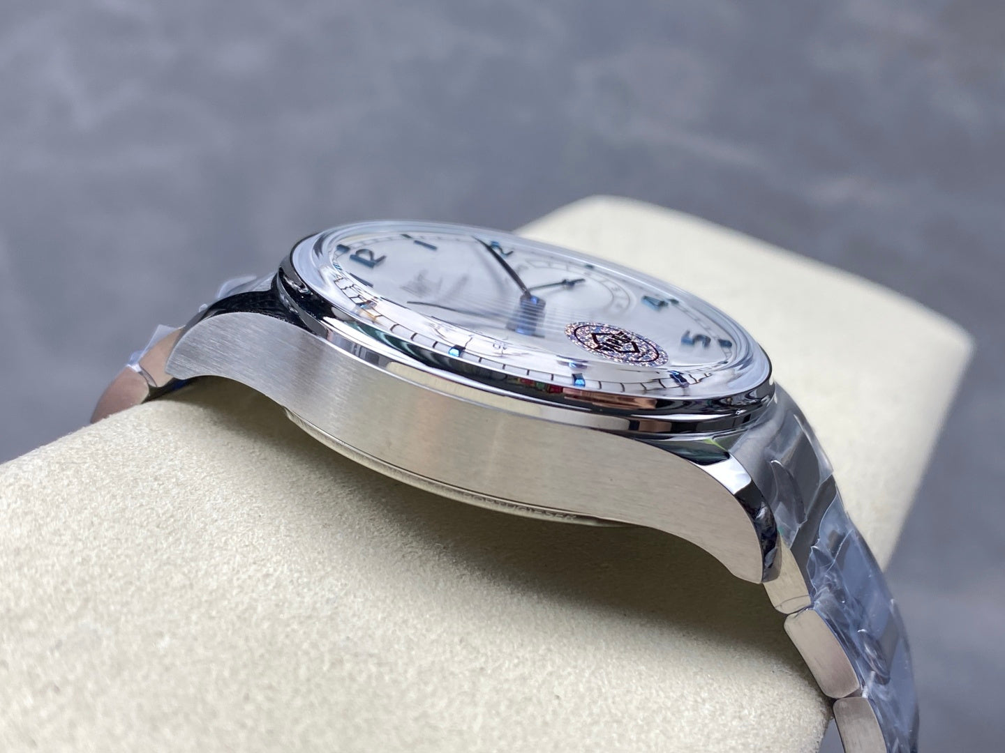 IWC Portuguese 42.4mm Cream Dial Steel Case Blue Numerals
