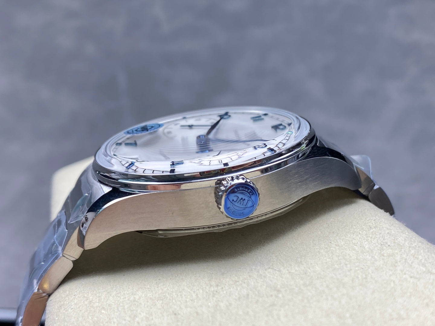 IWC Portuguese 42.4mm Cream Dial Steel Case Blue Numerals