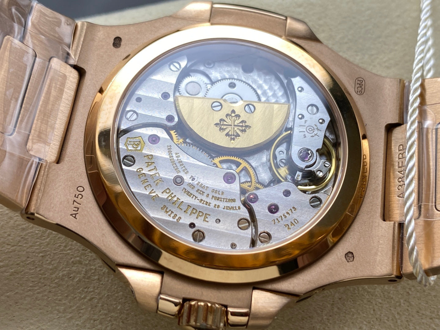 Patek Philippe Nautilus Rose Gold Case Brown Dial