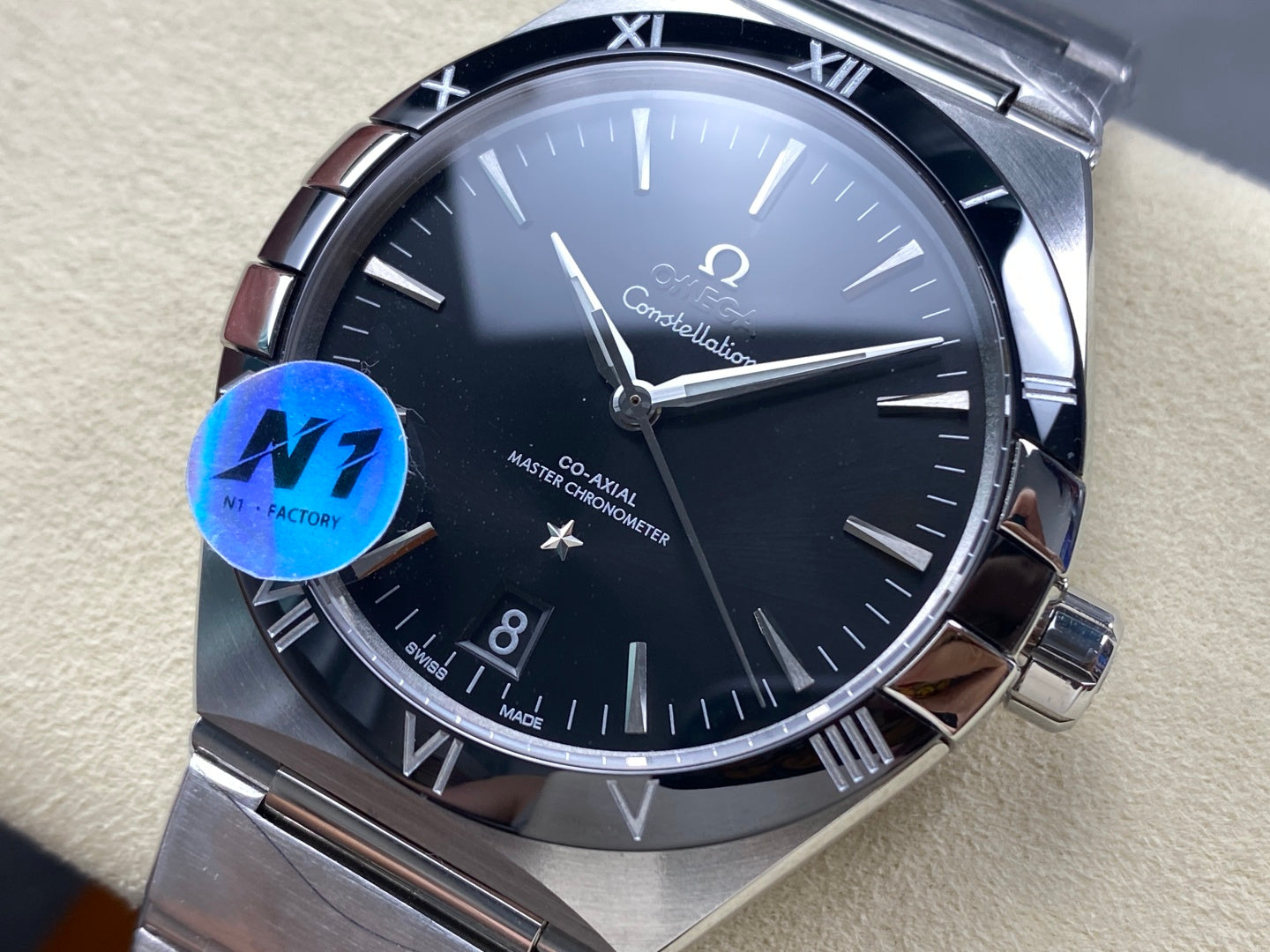 Omega Constellation Co-Axial Master Chronometer 41 mm Stainless Steel Case Black Dial