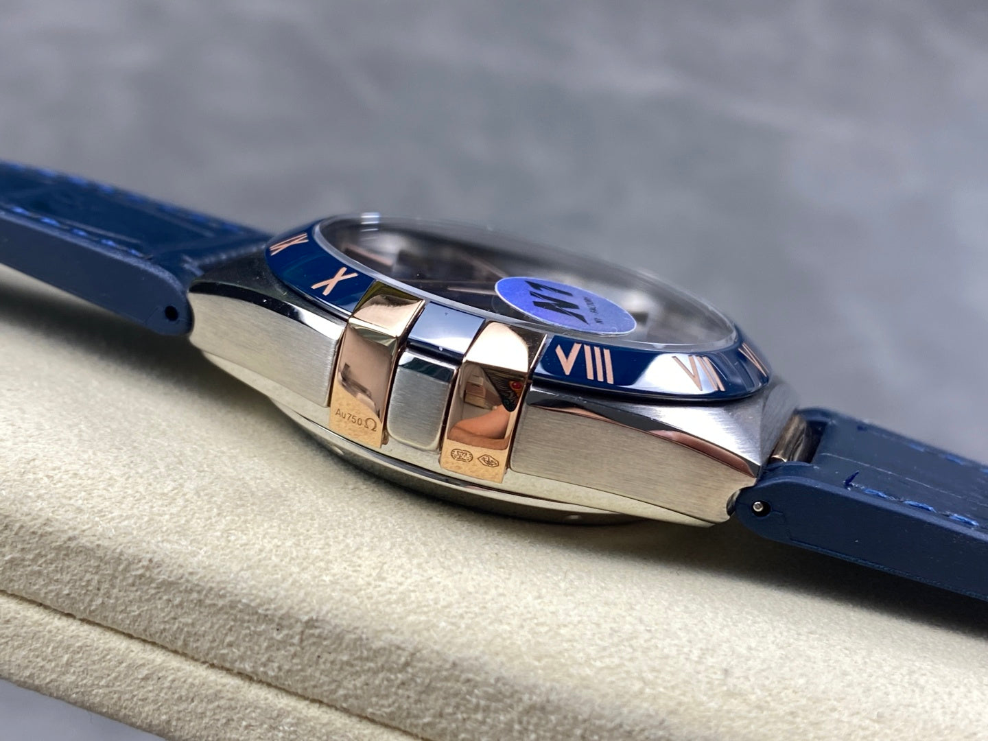 Omega Constellation Co-Axial Master Chronometer 41 mm Blue Dial Leather Strap