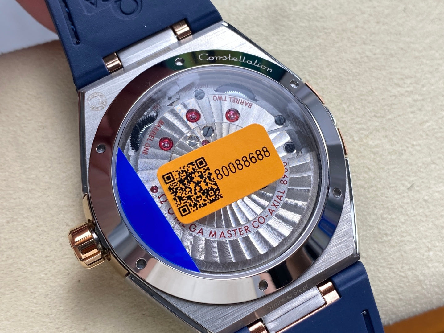 Omega Constellation Co-Axial Master Chronometer 41 mm Blue Dial Leather Strap