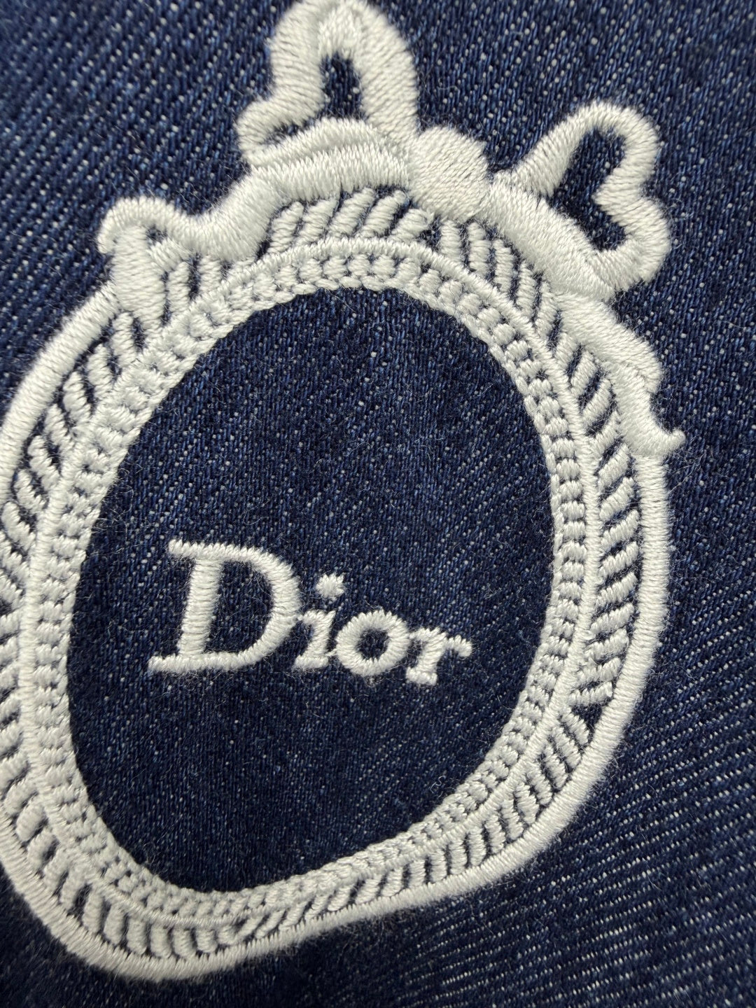 Dior 2026 Denim Short-Sleeve Dress Blue Cotton 350912