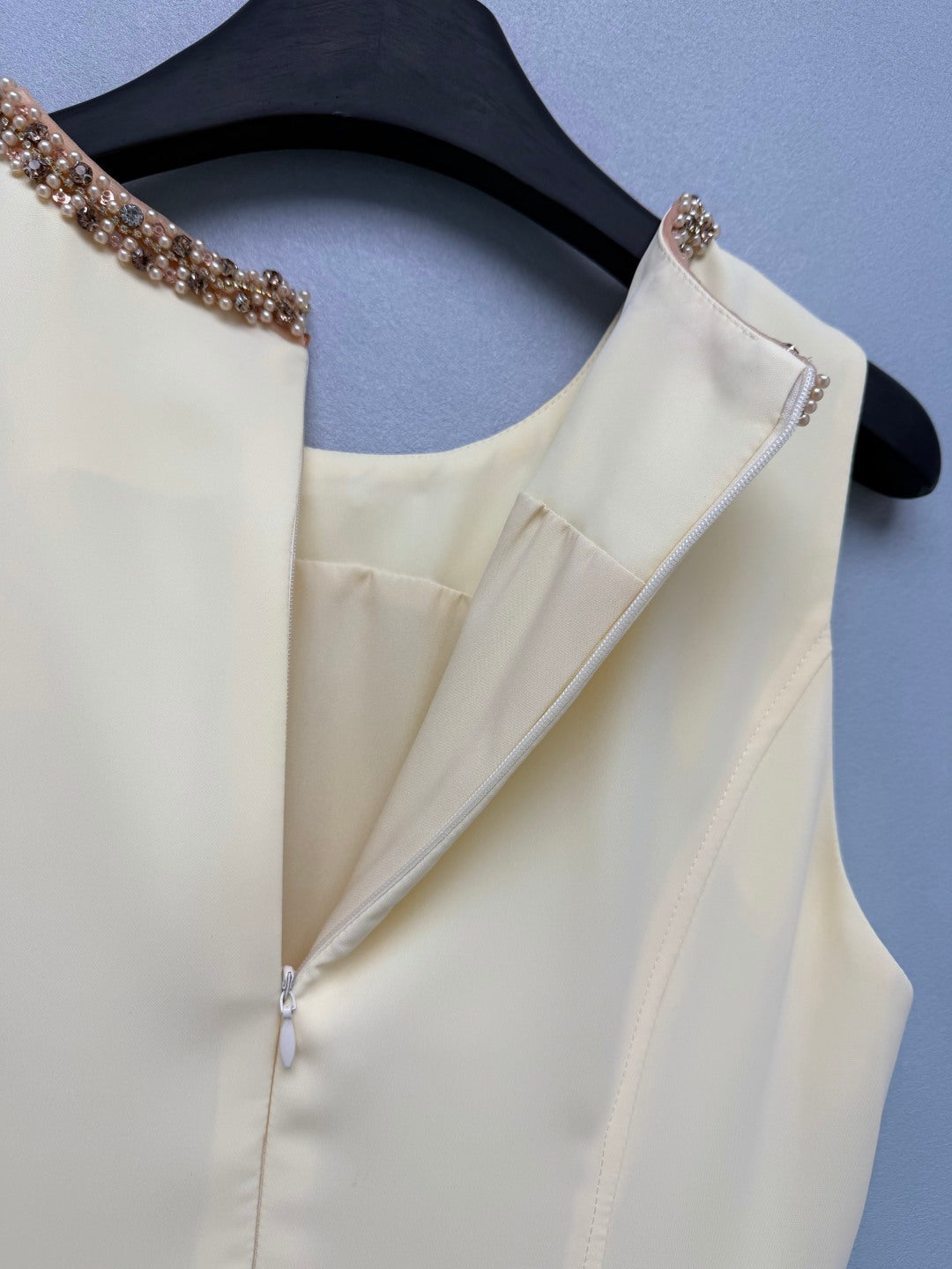 Chanel 2026 Sleeveless Dress Cream Brown Cotton 400298