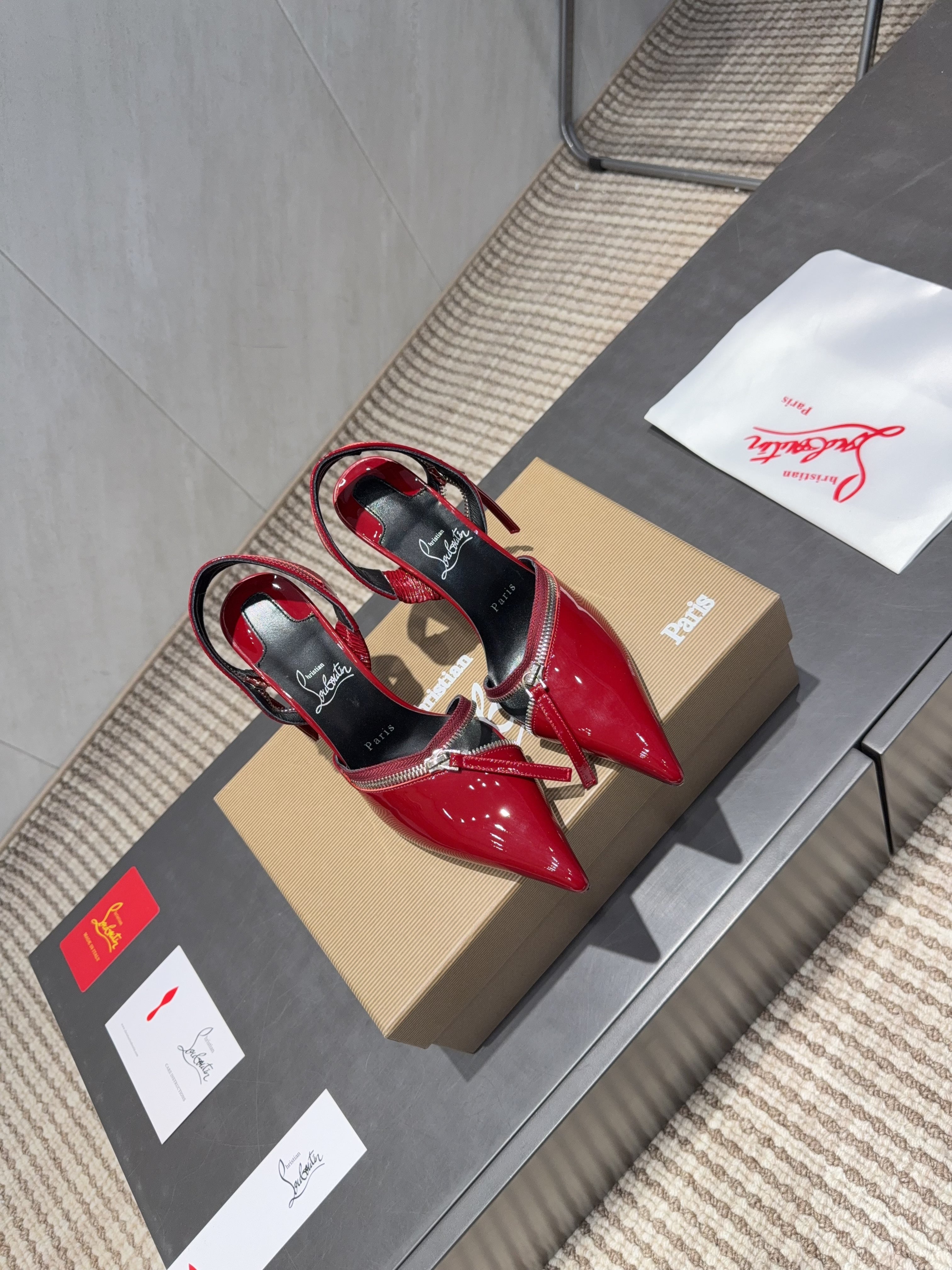 CL 26SS Slingback 100 Red Patent Leather 613789