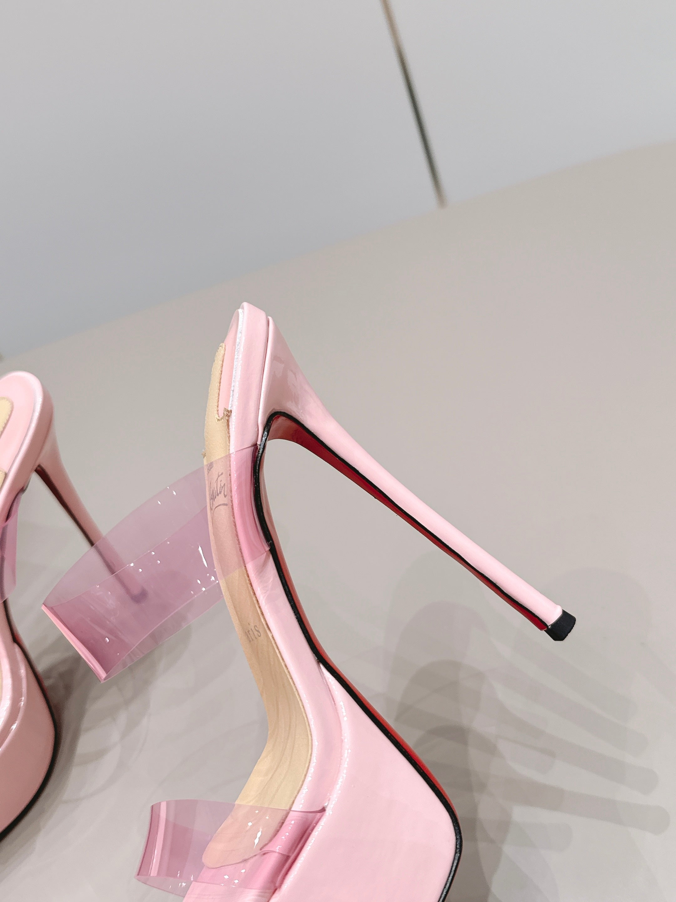Christian Louboutin 2026 Just Nothing Alta Sandal 140mm PVC And Patent Leather 875845