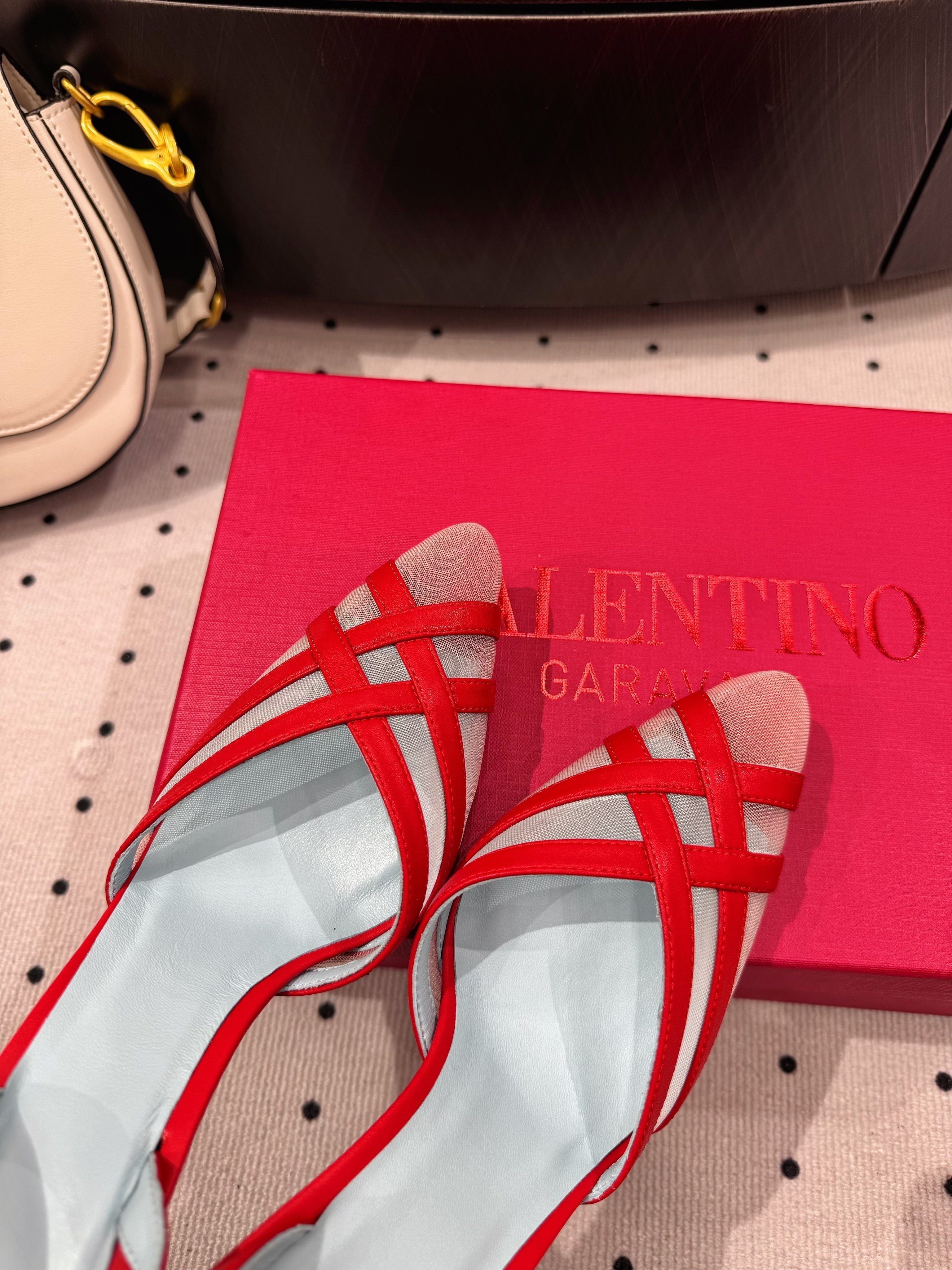 VT 25 Mesh Slingback Red Sheepskin 321568
