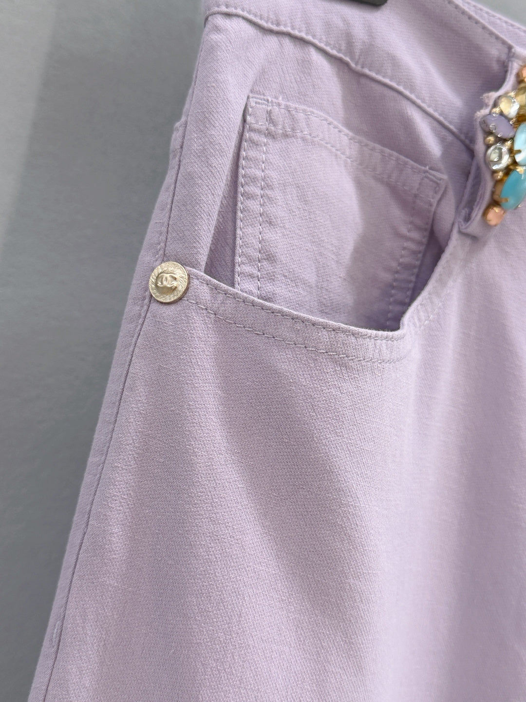 Chanel 2026 Flared Trouser Purple Cotton 267928