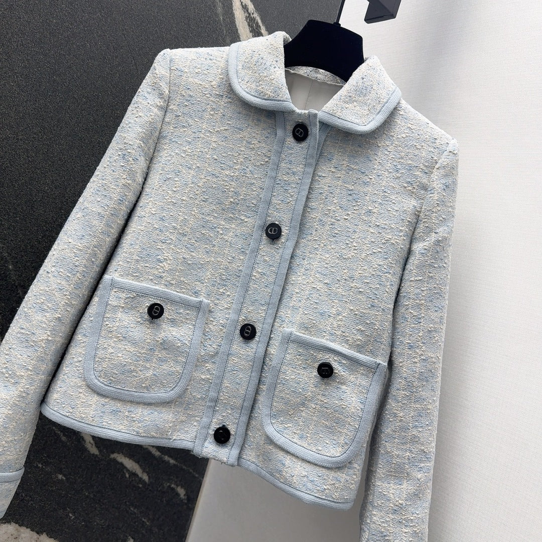 CD 25 Plaid Jacket Could Blue Tweed