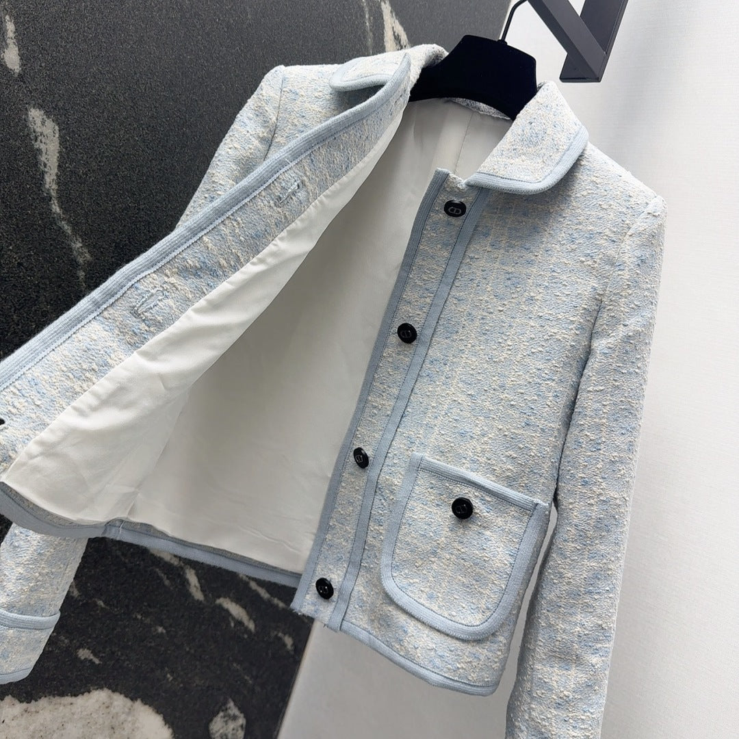 CD 25 Plaid Jacket Could Blue Tweed