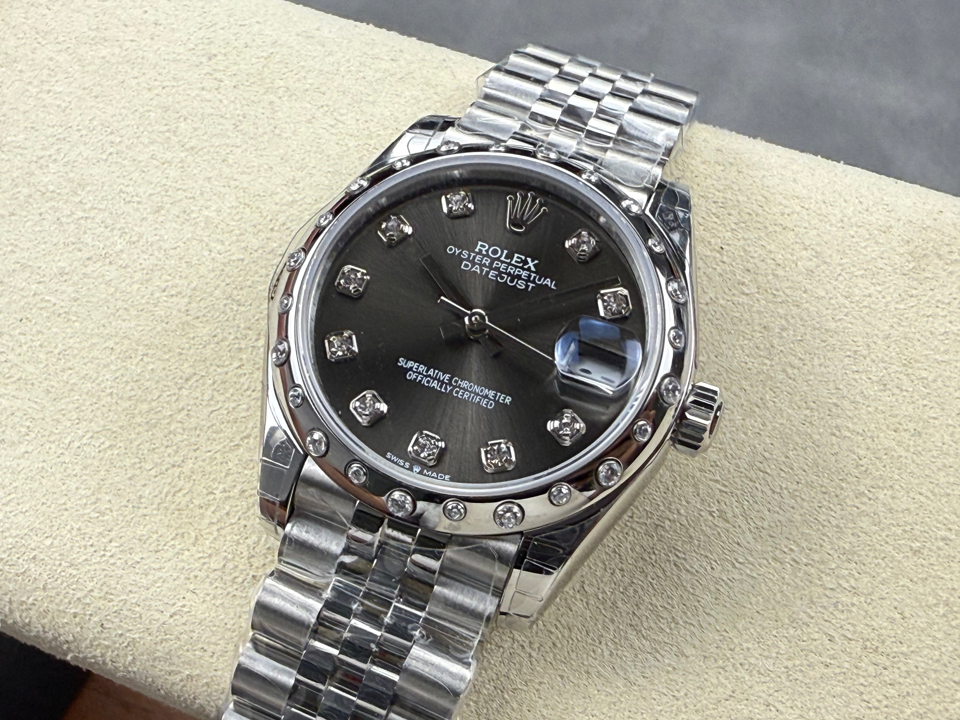 Rolex Datejust Oyster 31mm Diamond Black