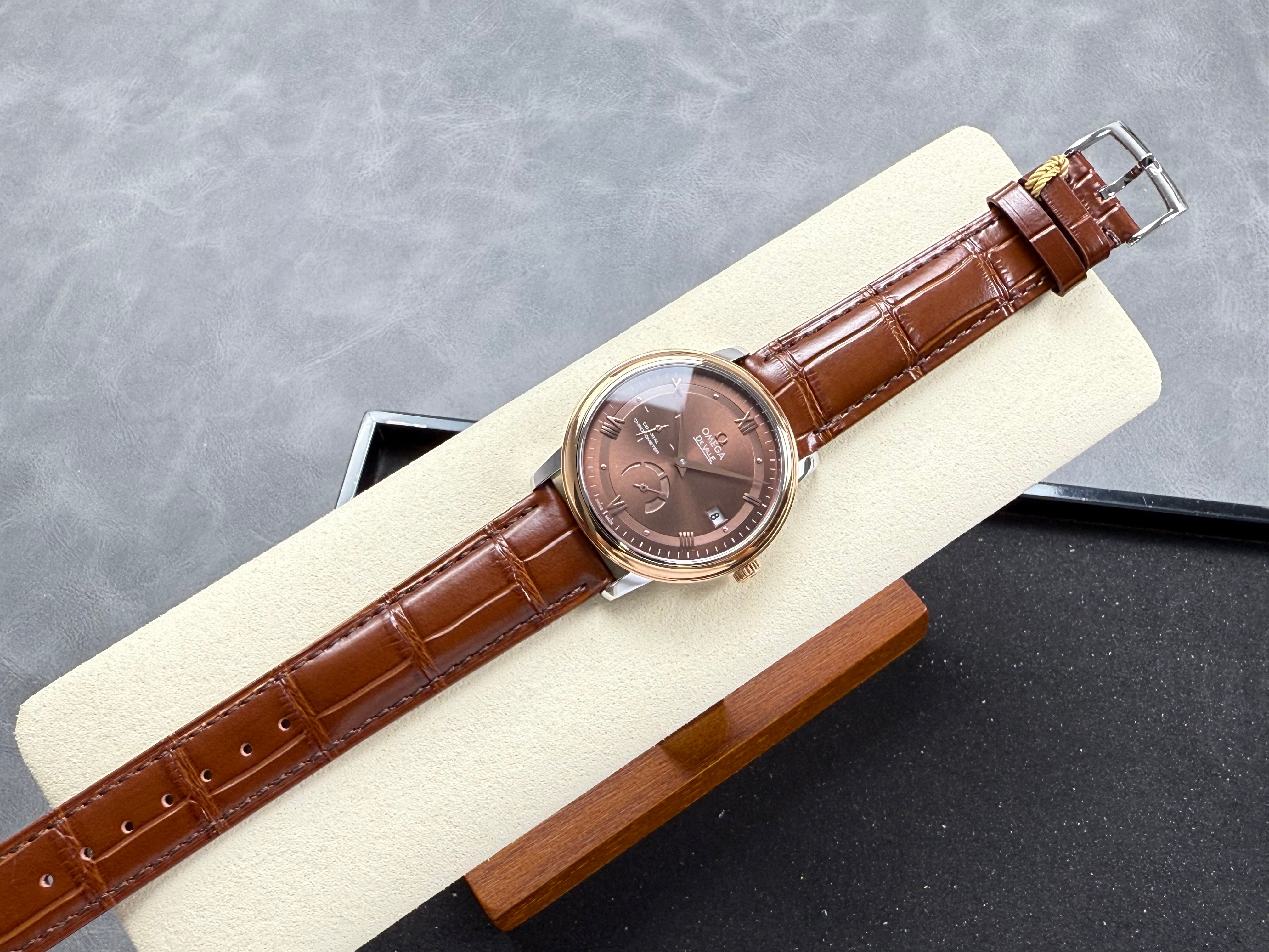 Omega De Ville Prestige Co-Axial Power Reserve 39.5 mm Brown Dial
