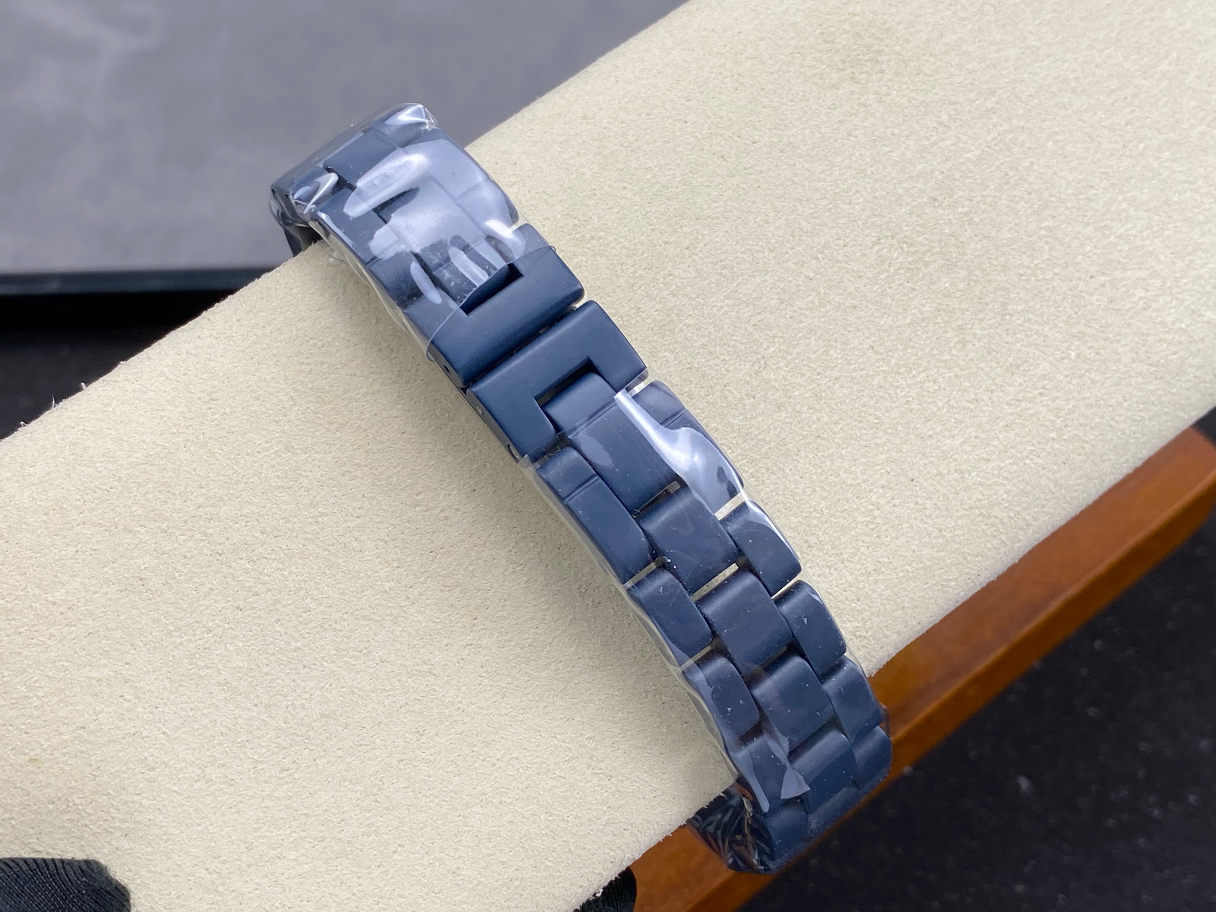 Chanel Bleu 33mm Navy Blue Dial Diamond Ceramic