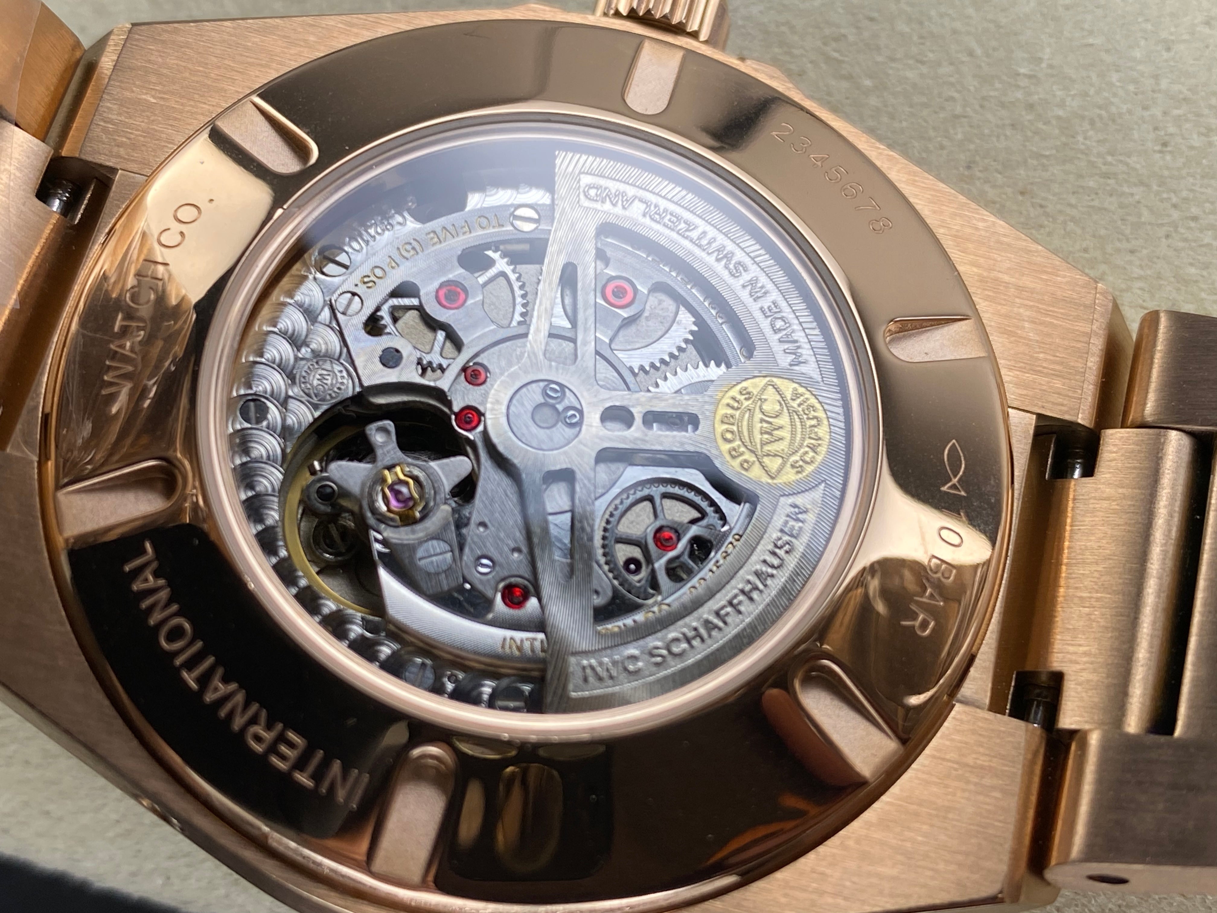 IWC Ingenieur Perpetual Calendar 41 Pink Gold Case