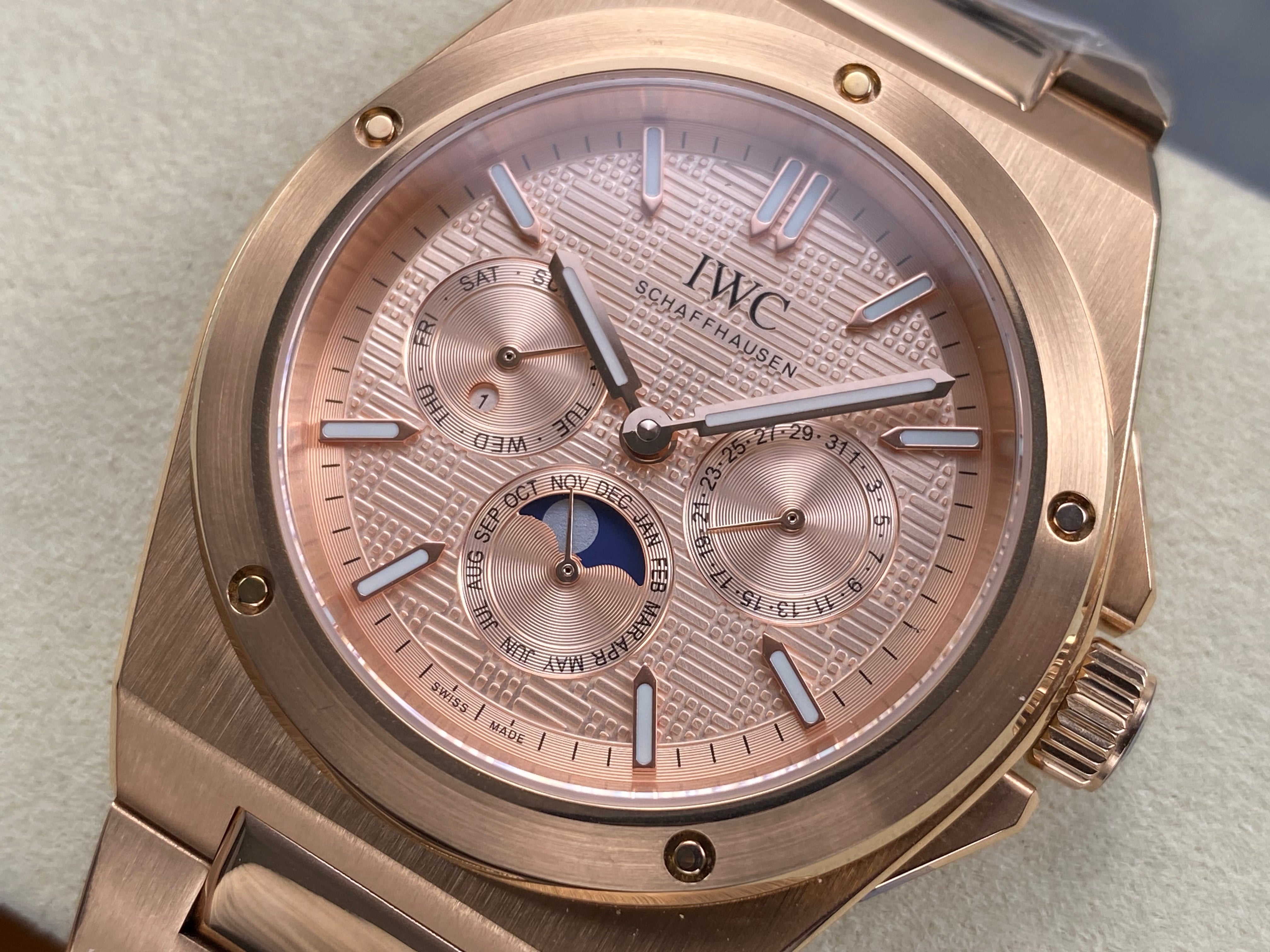 IWC Ingenieur Perpetual Calendar 41 Pink Gold Case