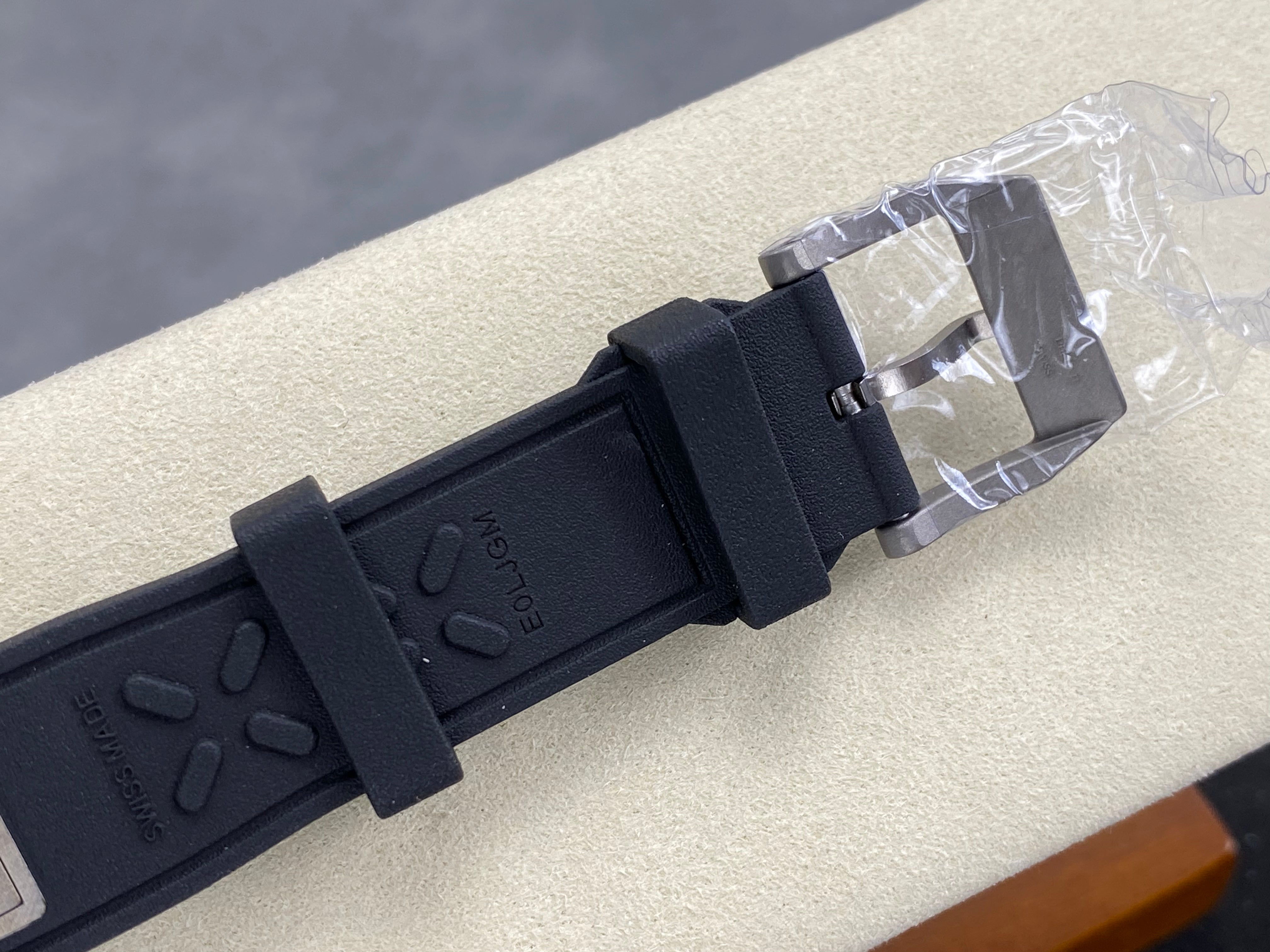 IWC Pilot's Chronograph 42 Black Dial Black Case Rubber Strap