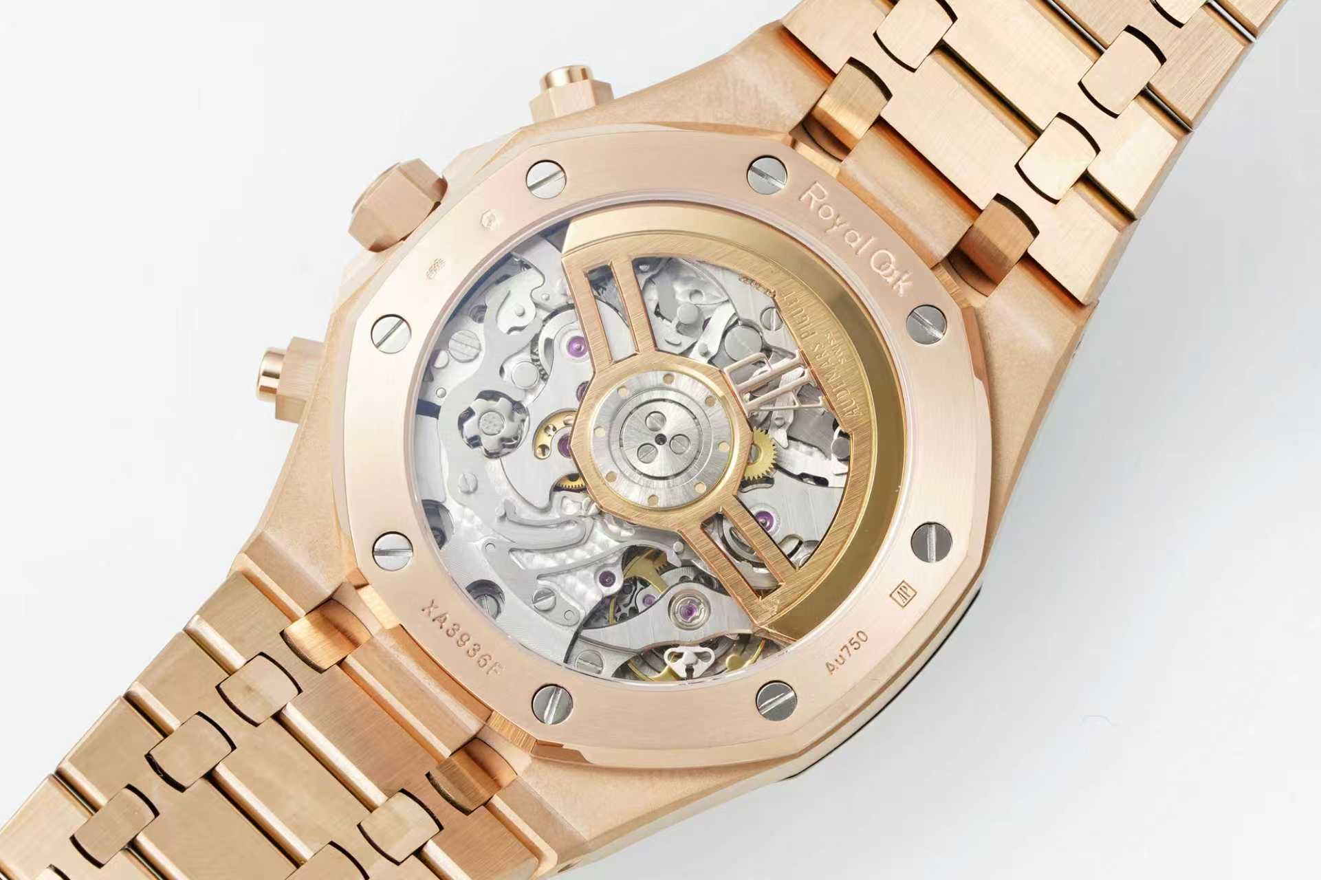Audemars Piguet Royal Oak Chronograph 41mm Rose Gold White Dial