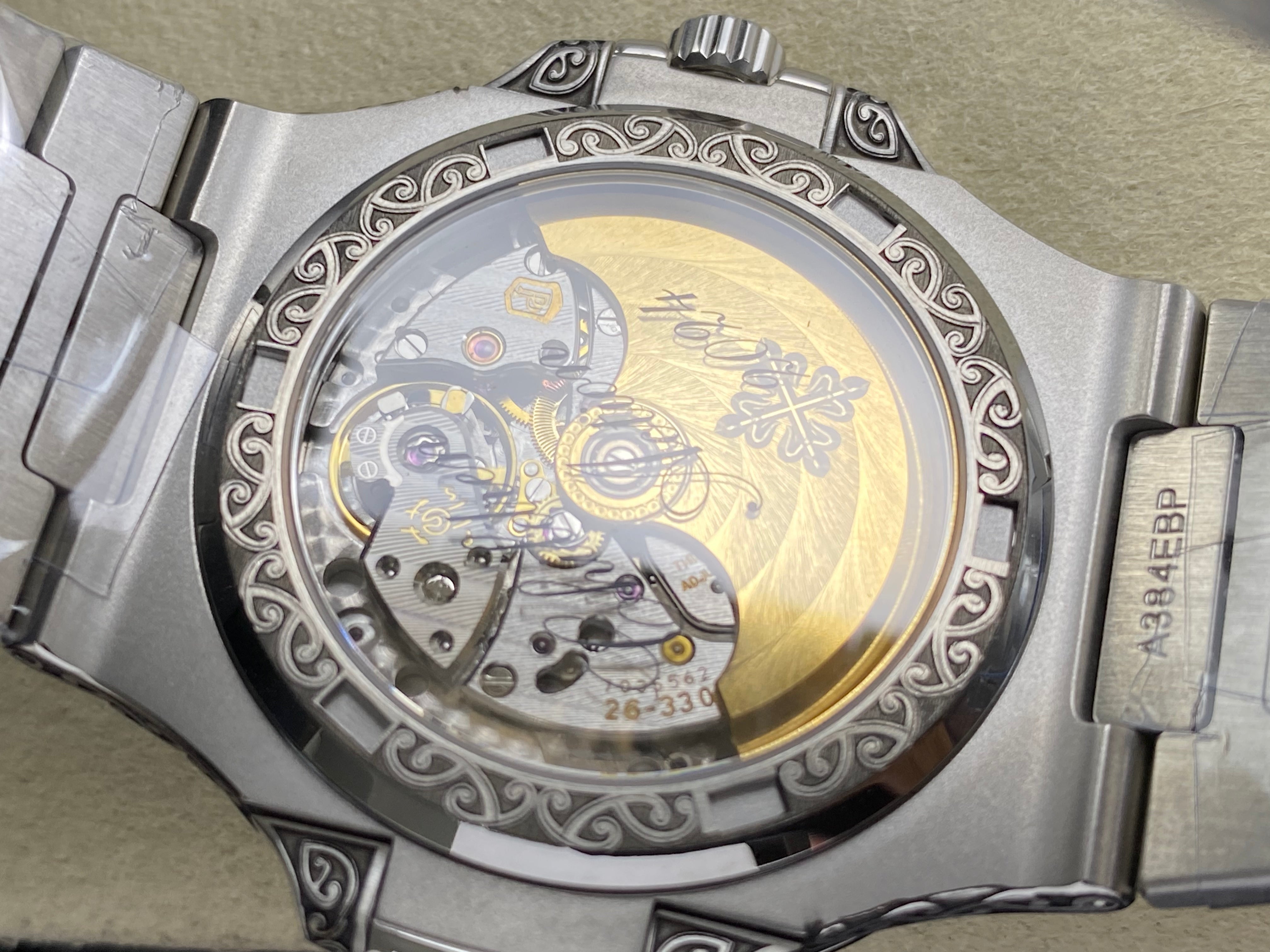Patek Philippe Nautilus 5711 Maori Motif 40mm Dark Gray Dial Stainless Steel Case