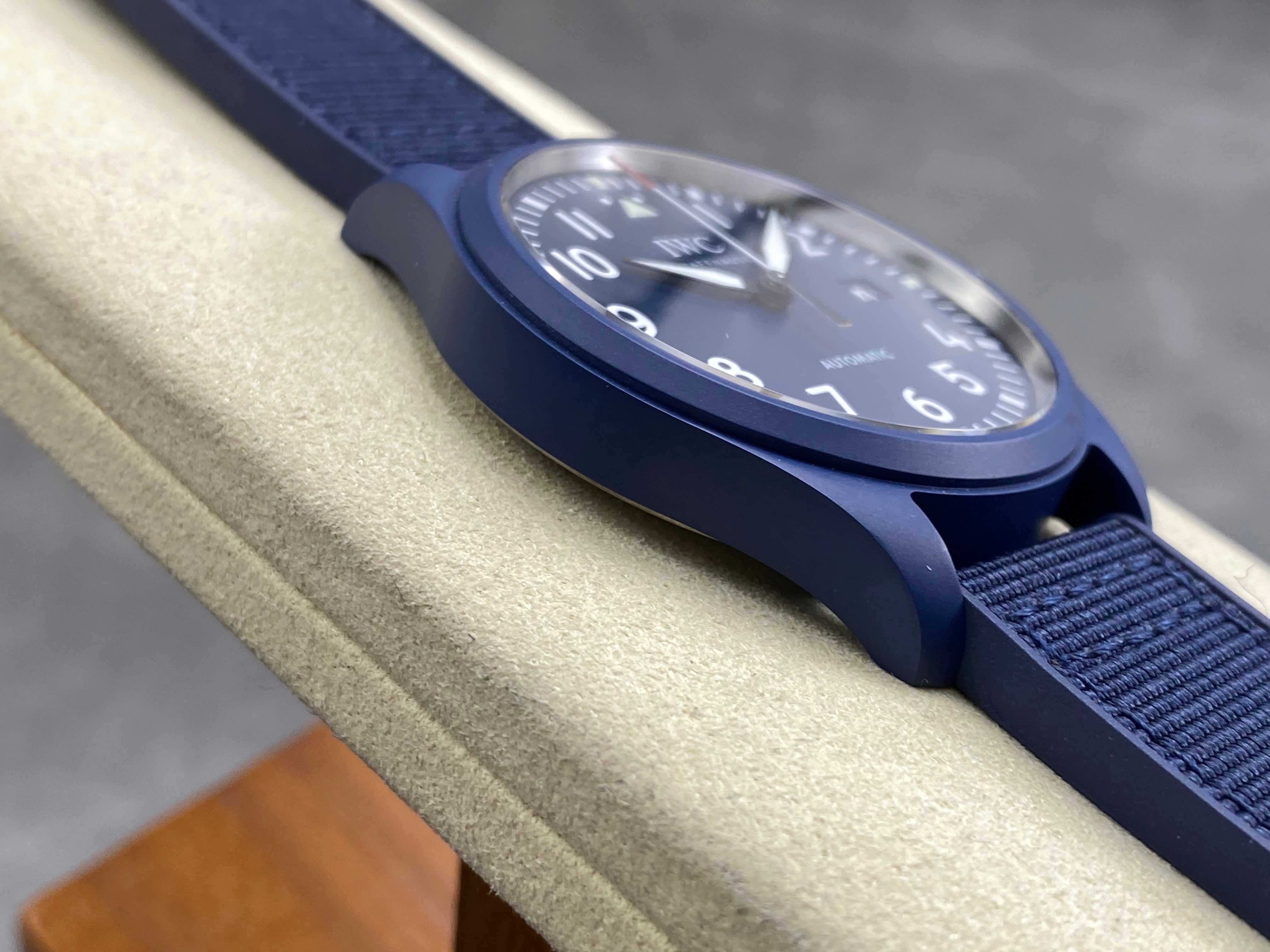 IWC Pilot's Mark XVIII 41mm Dark Blue Dial Rubber  Strap
