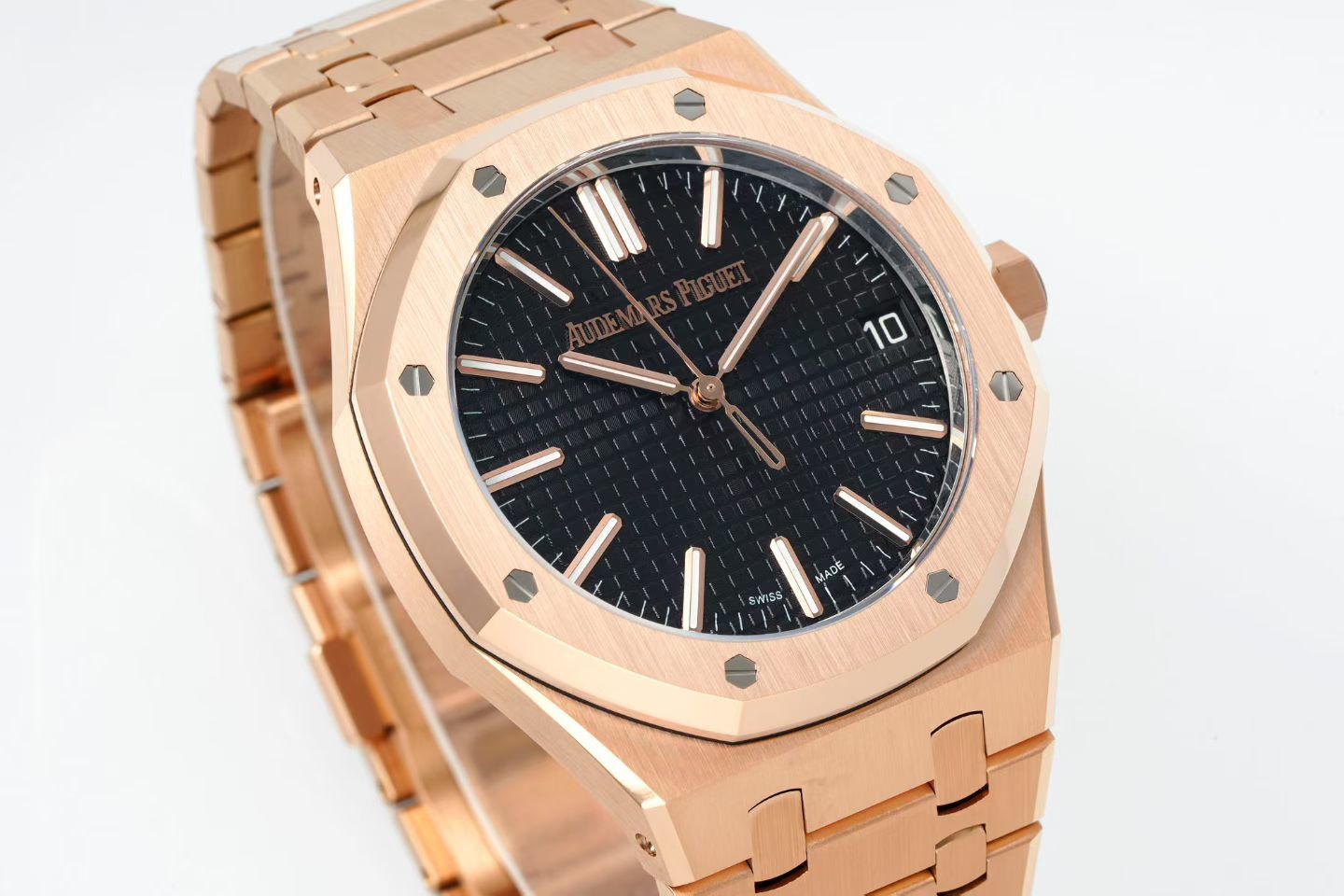 Audemars Piguet Royal Oak Selfwinding 41mm 15510 Rose Gold Dark Black Dial