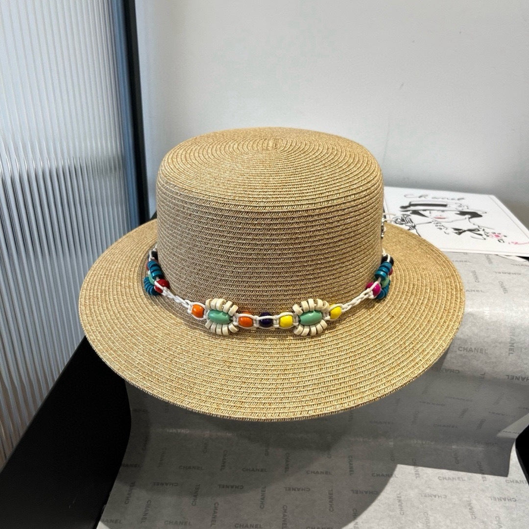 Celine Flat-top Straw Hat 175470