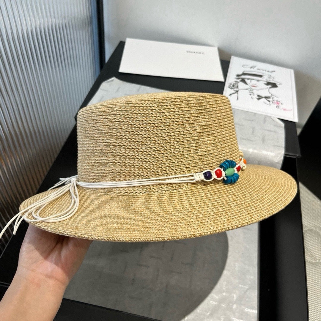 Celine Flat-top Straw Hat 175470