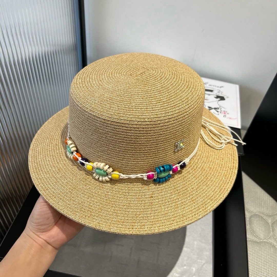 Celine Flat-top Straw Hat 175470