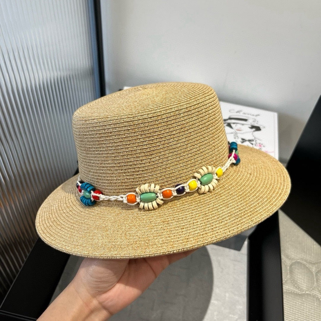 Celine Flat-top Straw Hat 175470
