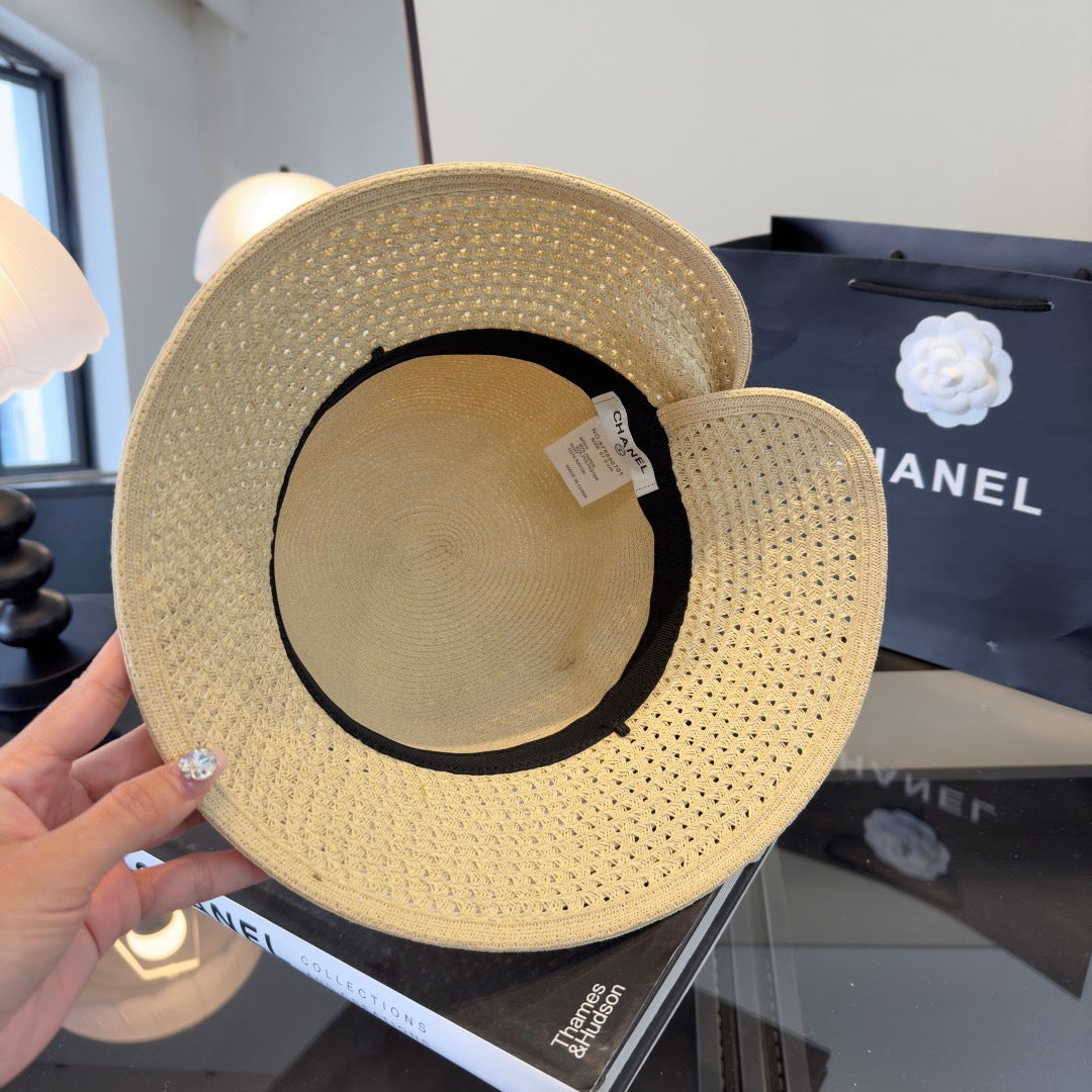 Chanel Bow Straw Hat 294985