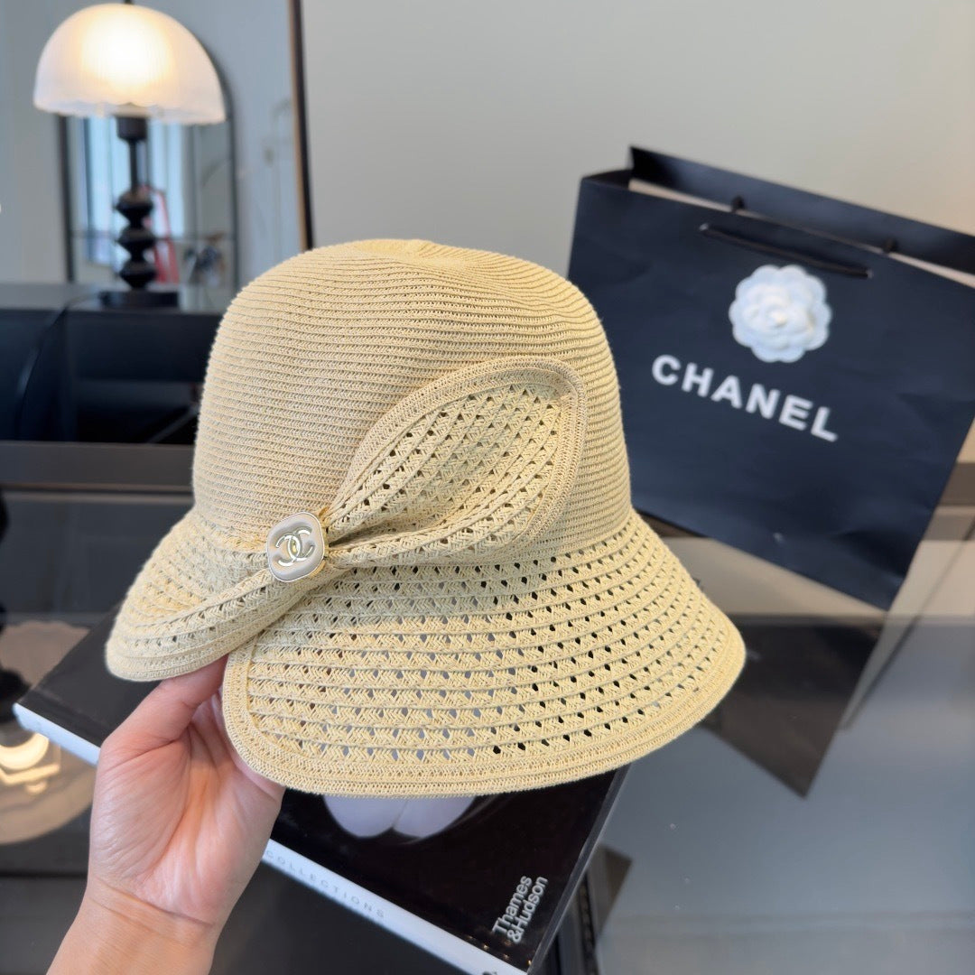 Chanel Bow Straw Hat 294985