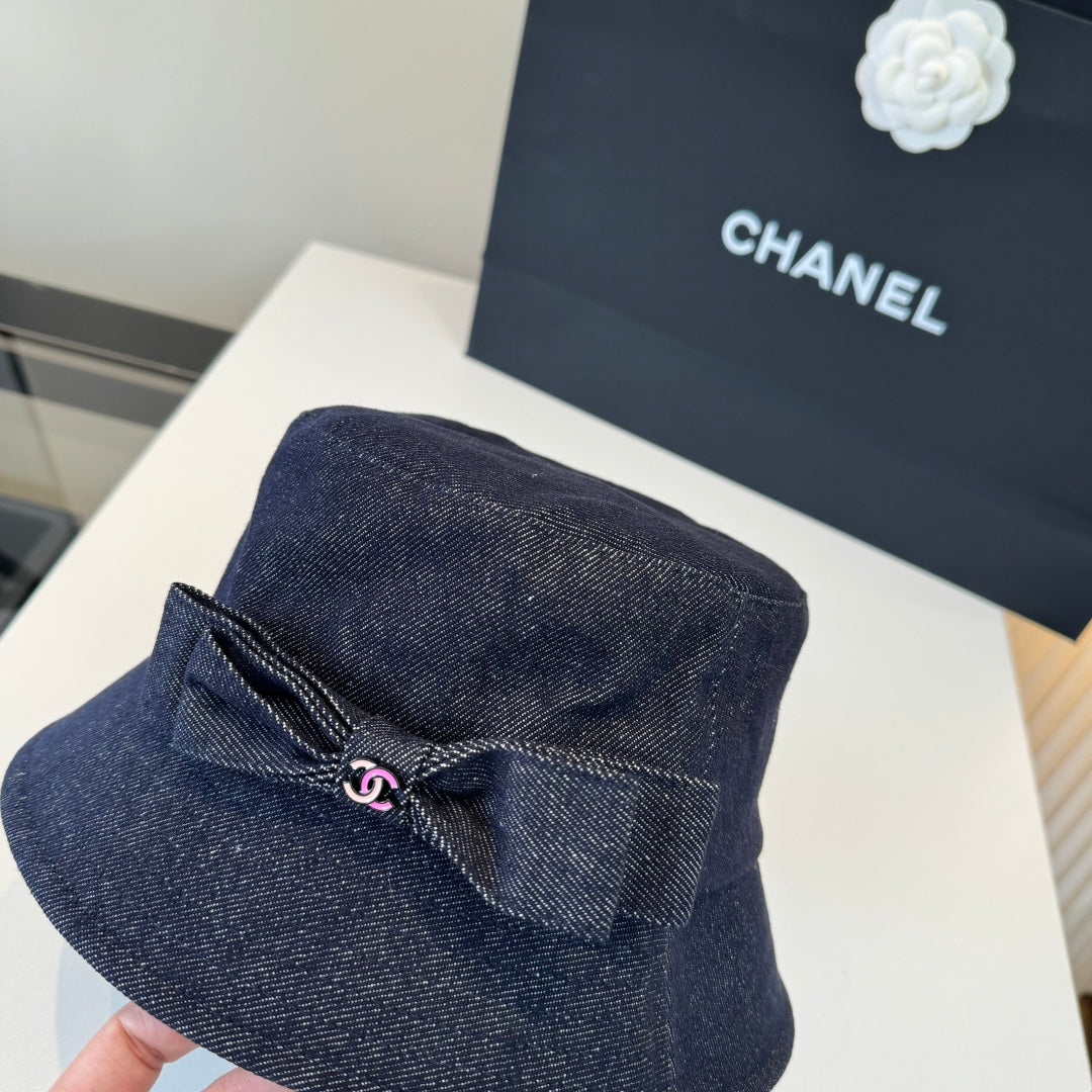 Chanel Denim Bucket Hat 380658