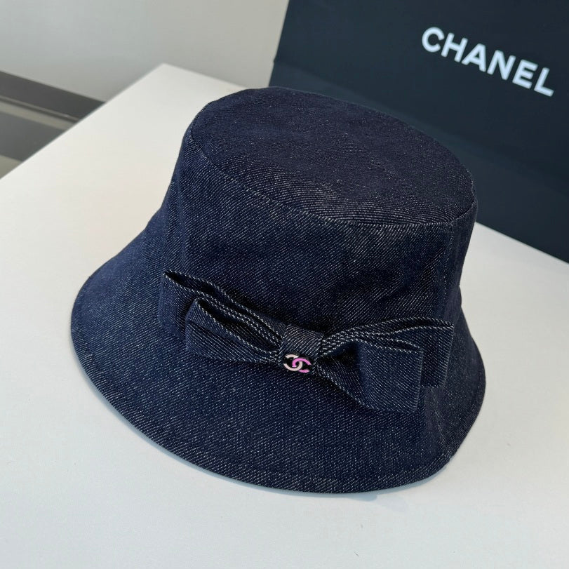Chanel Denim Bucket Hat 380658