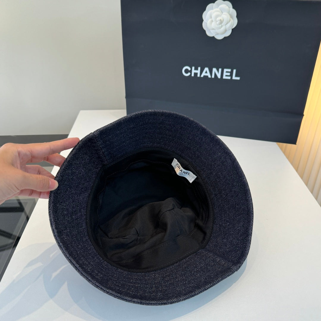 Chanel Denim Bucket Hat 380658