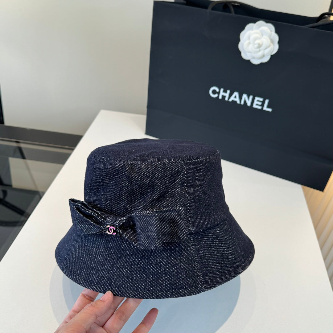 Chanel Denim Bucket Hat 380658