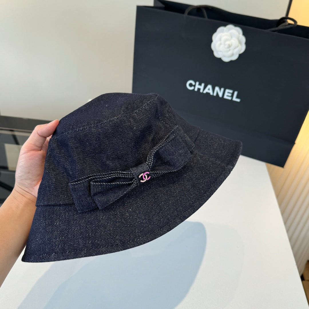 Chanel Denim Bucket Hat 380658