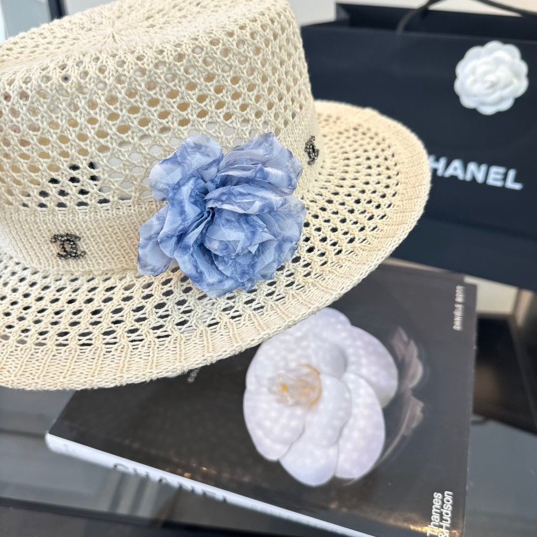 Chanel Knitted Hat With Flower 379509