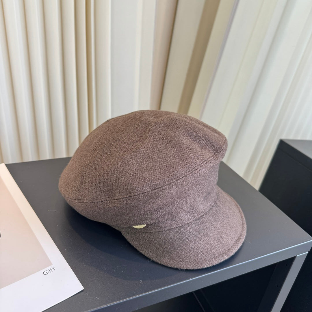 Chanel Dark Brown Felt Beret 425650