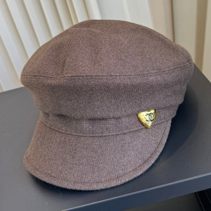 Chanel Dark Brown Felt Beret 425650