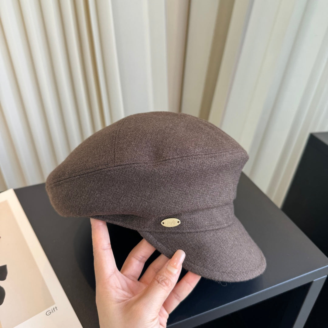 Chanel Dark Brown Felt Beret 425650