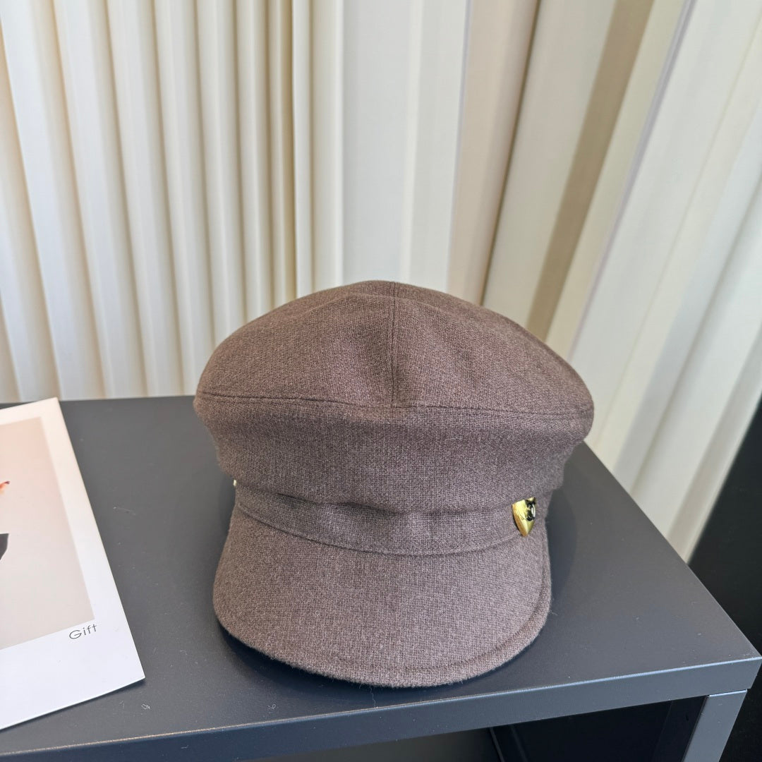 Chanel Dark Brown Felt Beret 425650