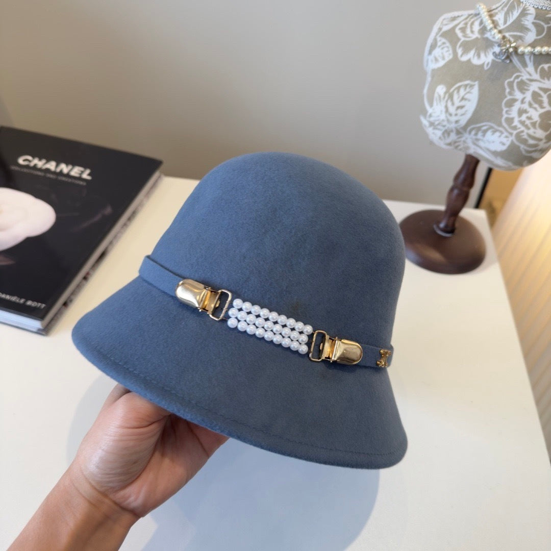 Celine Cashmere Bucket Hat 425557