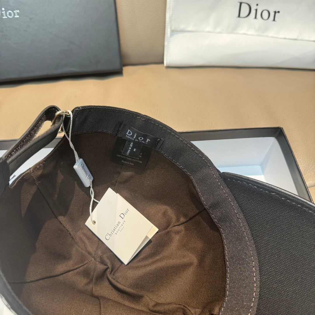 Dior Logo Baseball Cap Cotton 343792