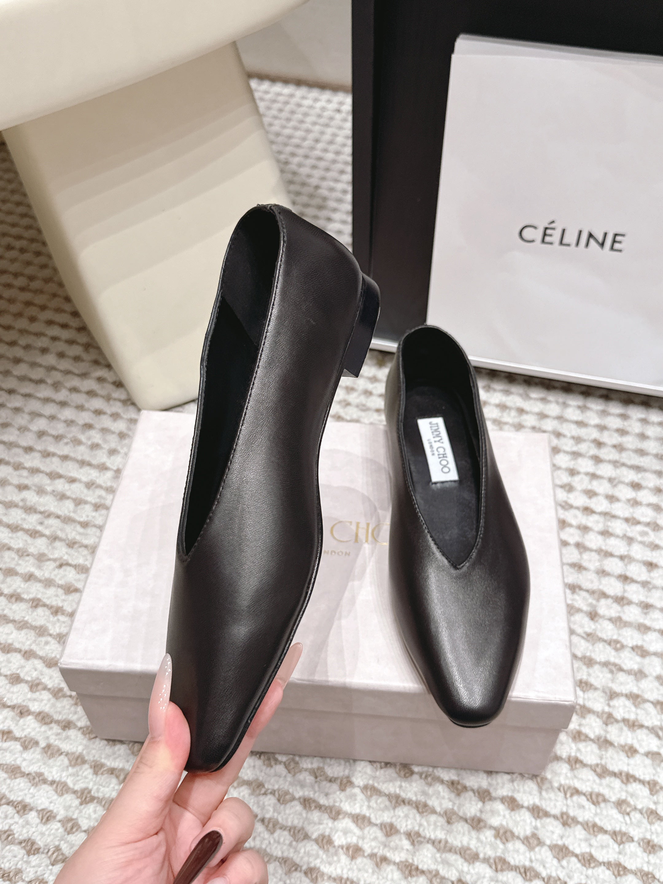 Jimmy Choo 2026 Margot Ballet Flats Sheepskin 930985