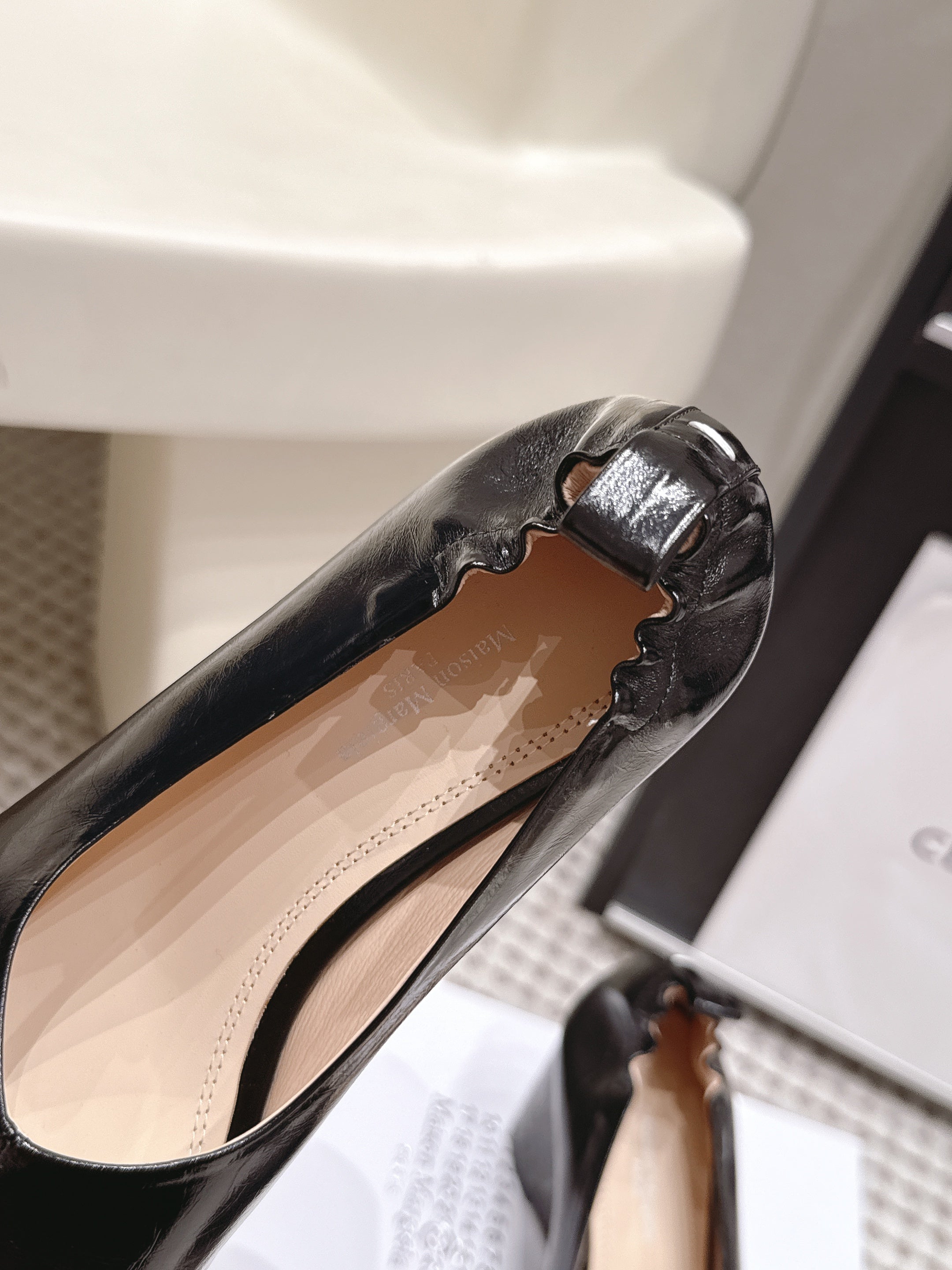 Maison Margiela 2026 Tabi Wedge Pump 70mm Leather 931065