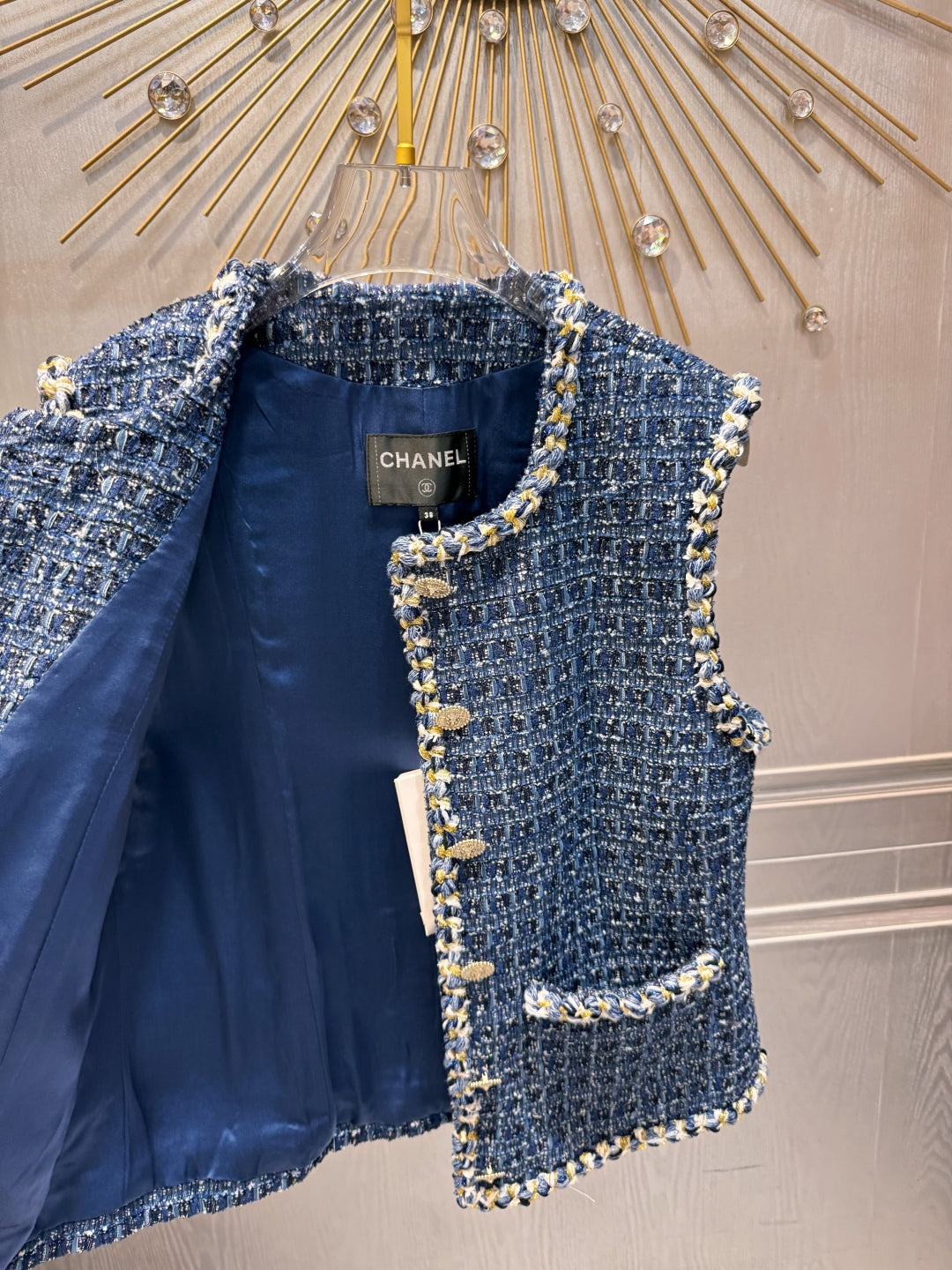 CC 25 Vest Blue Tweed 95960990