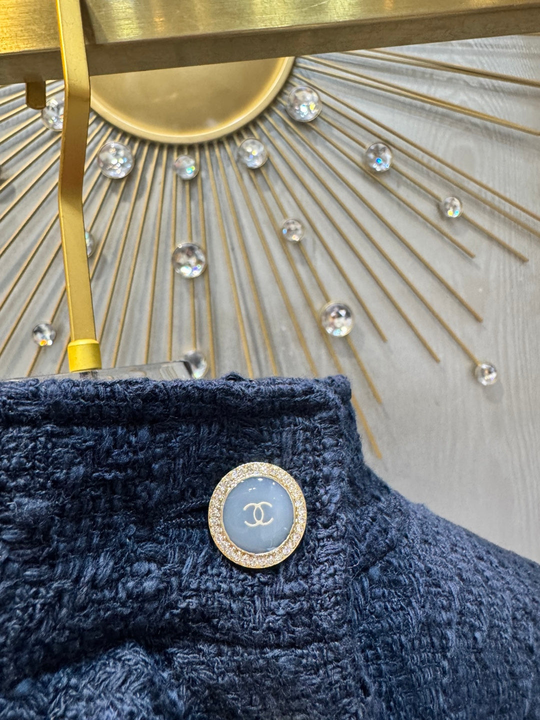 Chanel 2026 Blouson Navy Blue Cotton Viscose