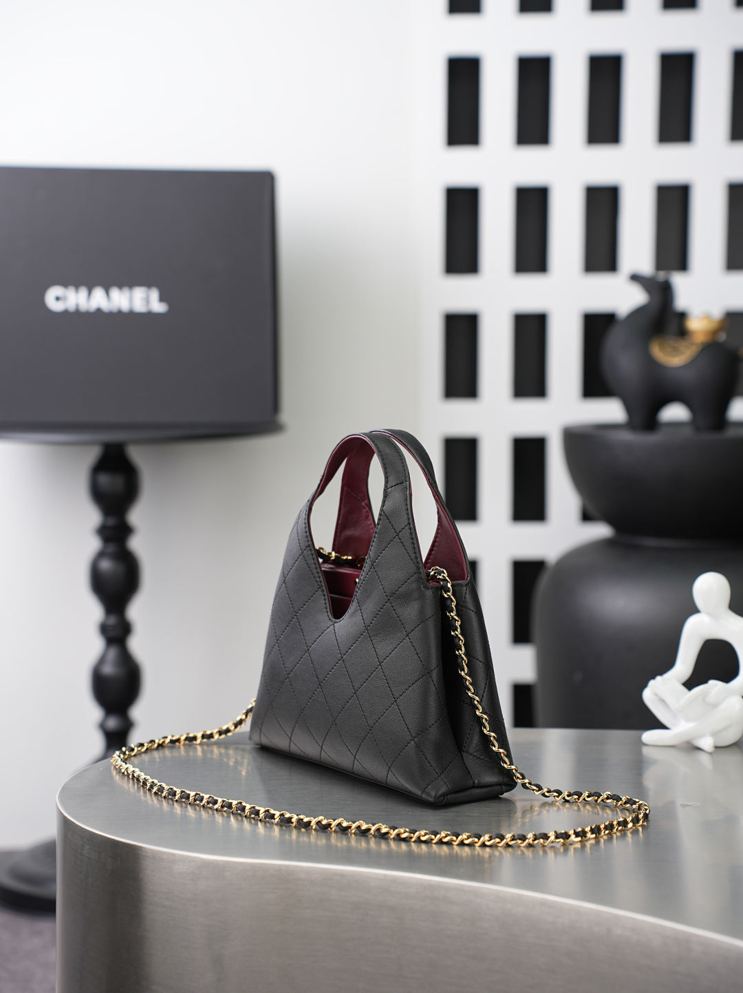 Chanel 2026 Shopping Bag 23cm Calfskin And Gold-tone