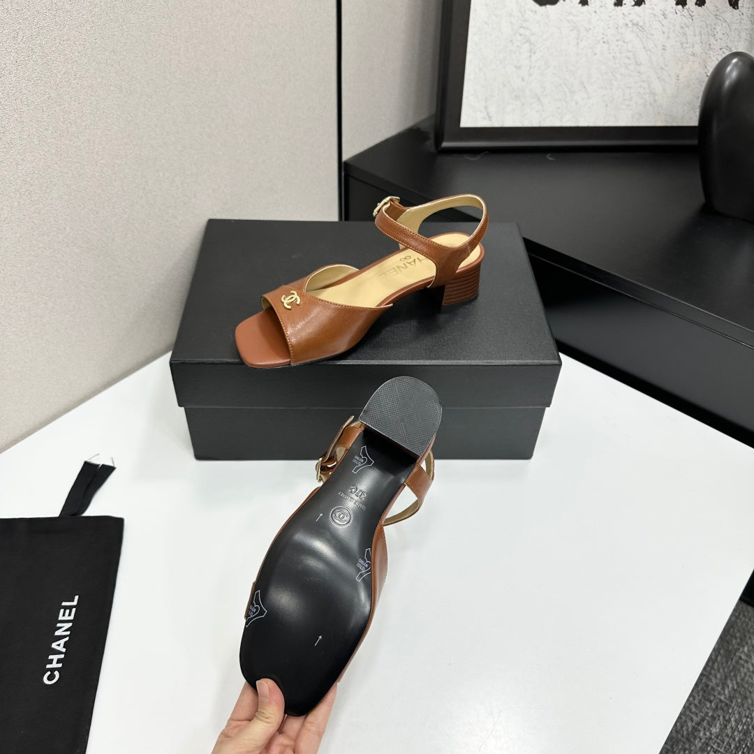 CC 2026 Mary Jane Sandals 45 Brown Cowhide 668112