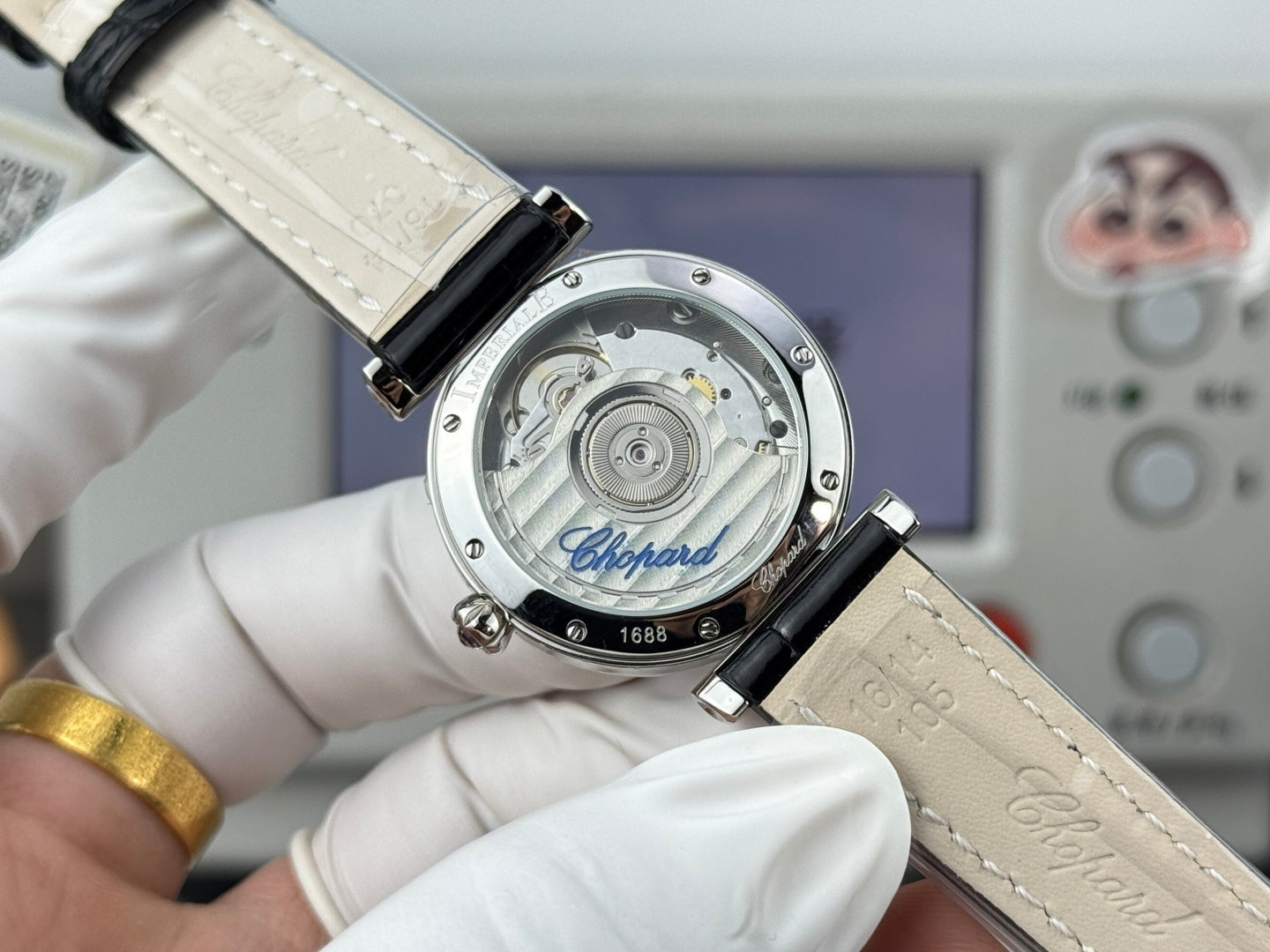 Chopard Imperiale 29mm Sliver Case Black Leather