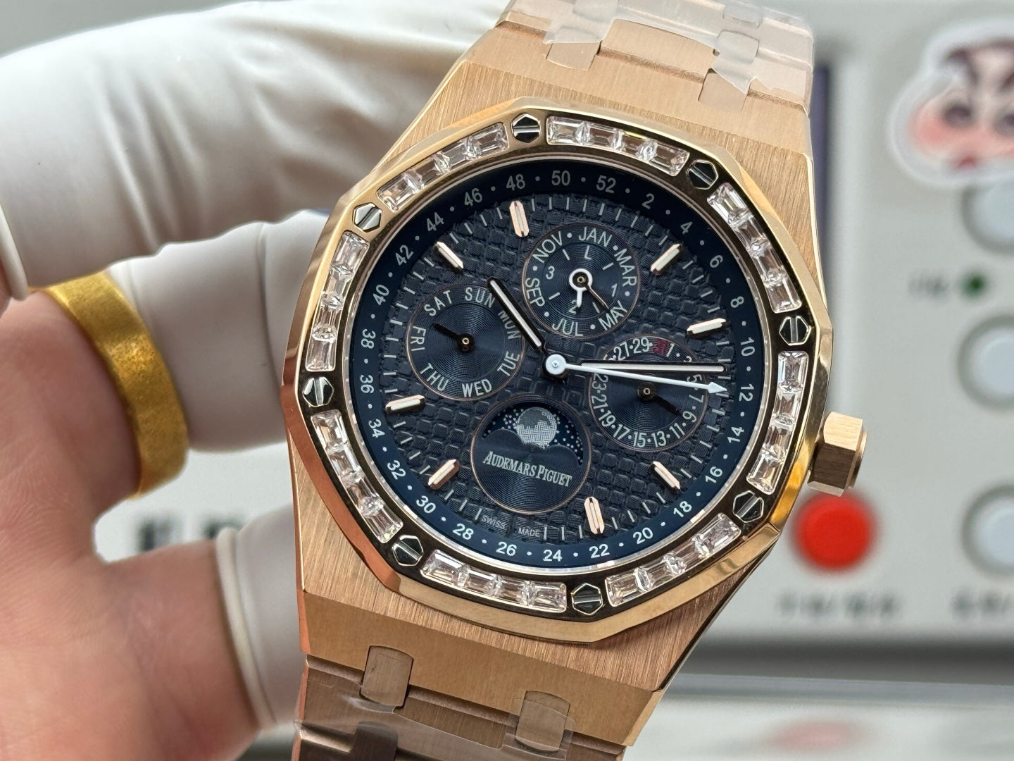 Audemars Piguet Royal Oak Perpetual Calendar 41mm Rose Gold Dark Blue Dial